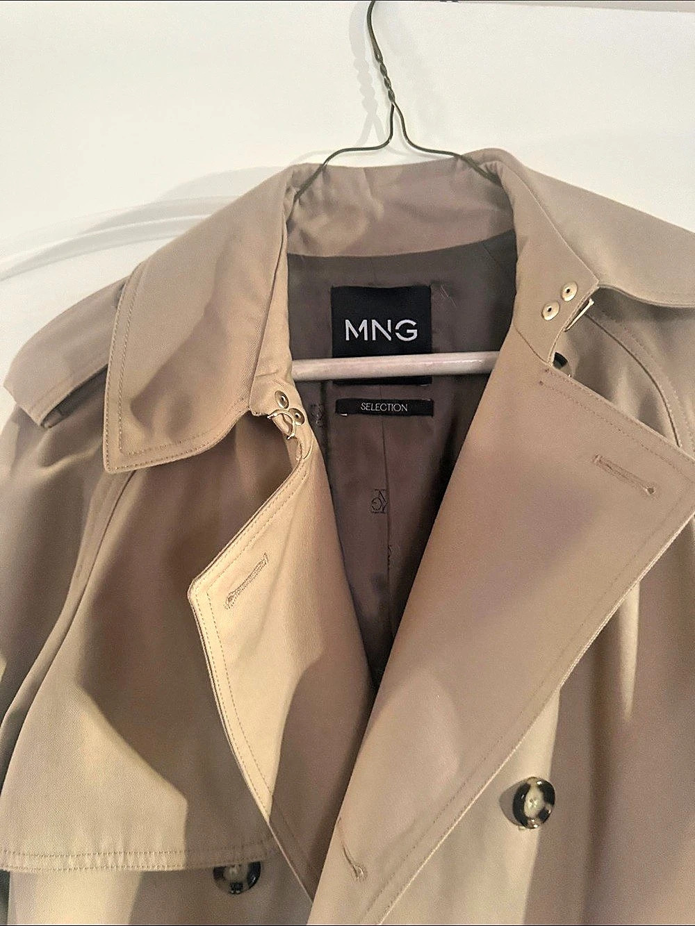 MNG Women's Trench Coat in Brown Like New